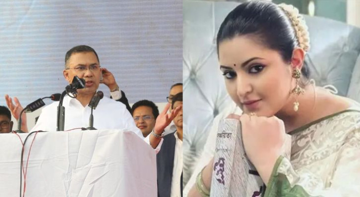 তারেক রহমানের বক্তব্য শুনে যা বললেন পরীমনি